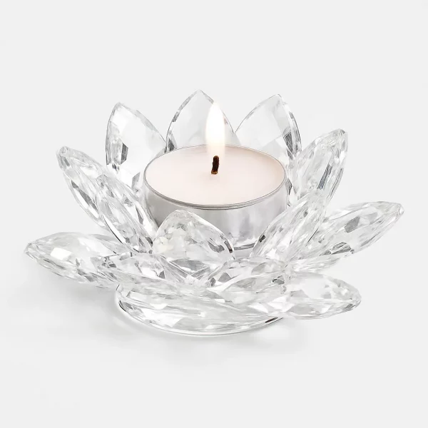 Bougeoir Cristal Lotus Éveil