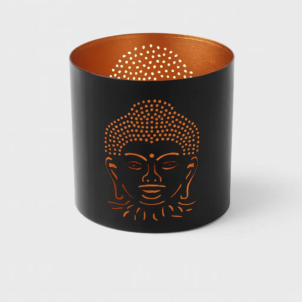 Bougeoir Métal Bouddha