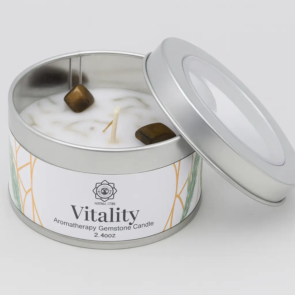 Bougie Œil de Tigre – Vitalité (Gingembre doux)