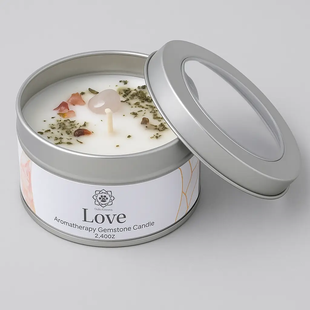 Bougie Quartz Rose – Amour (Rose)
