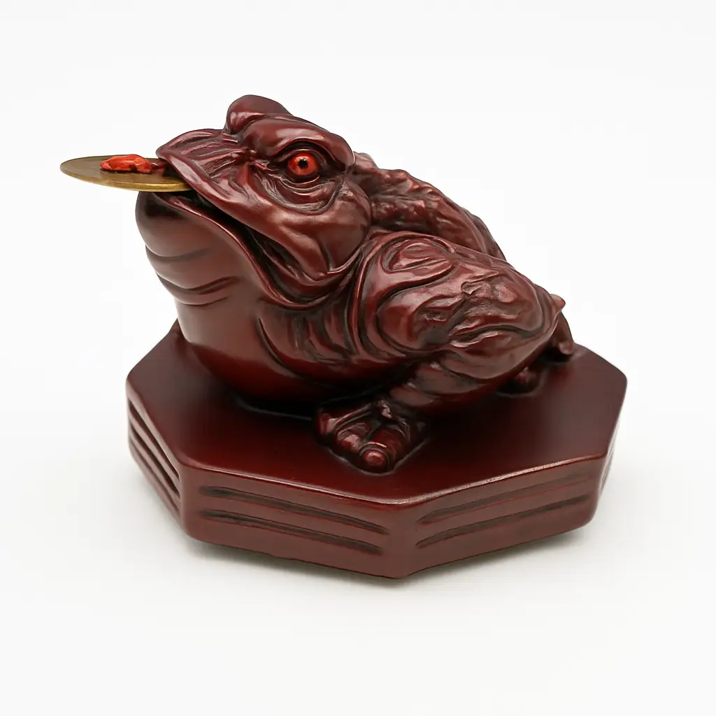 Grenouille Feng Shui Rouge