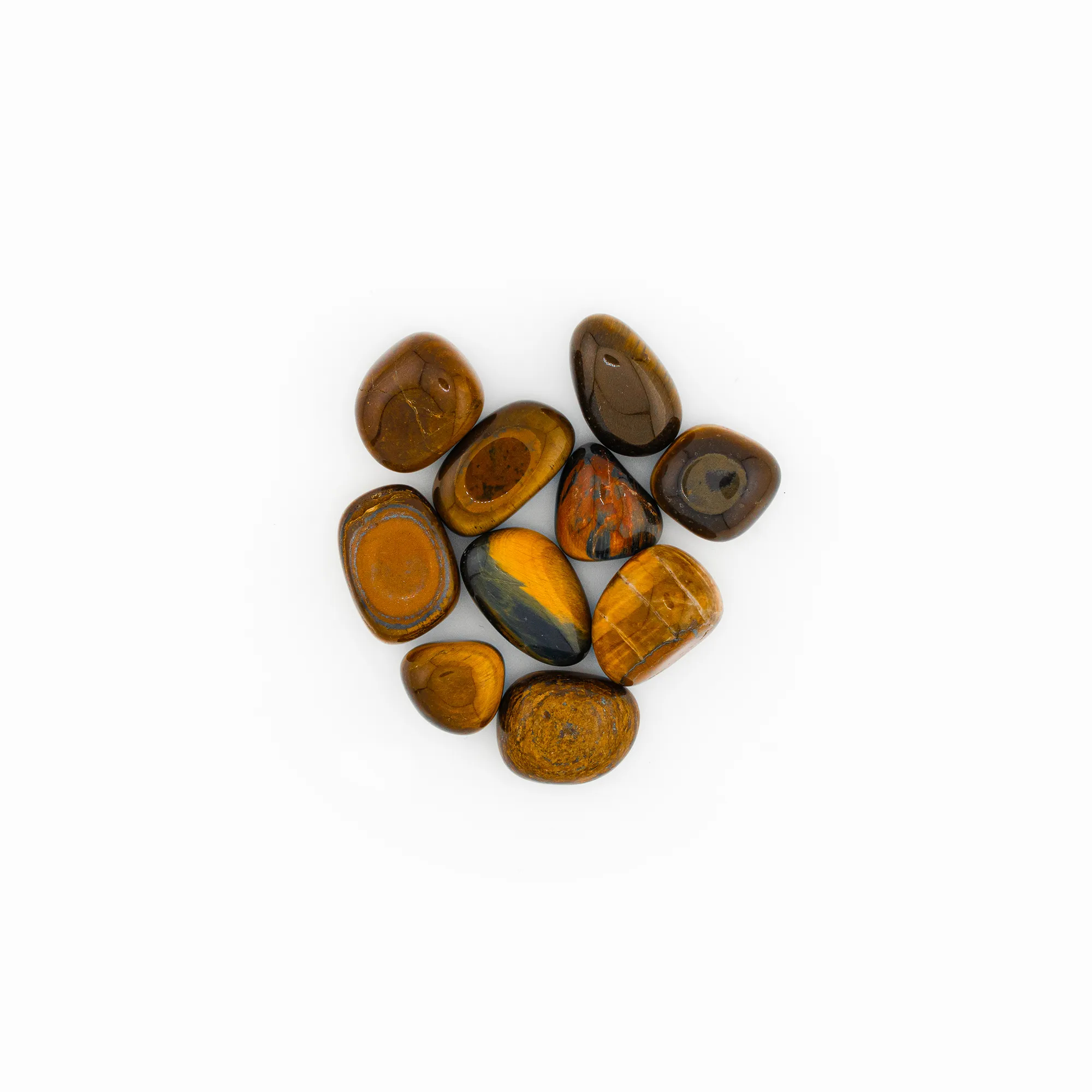 Pierres Roulées Œil de Tigre – Force, Protection & Confiance