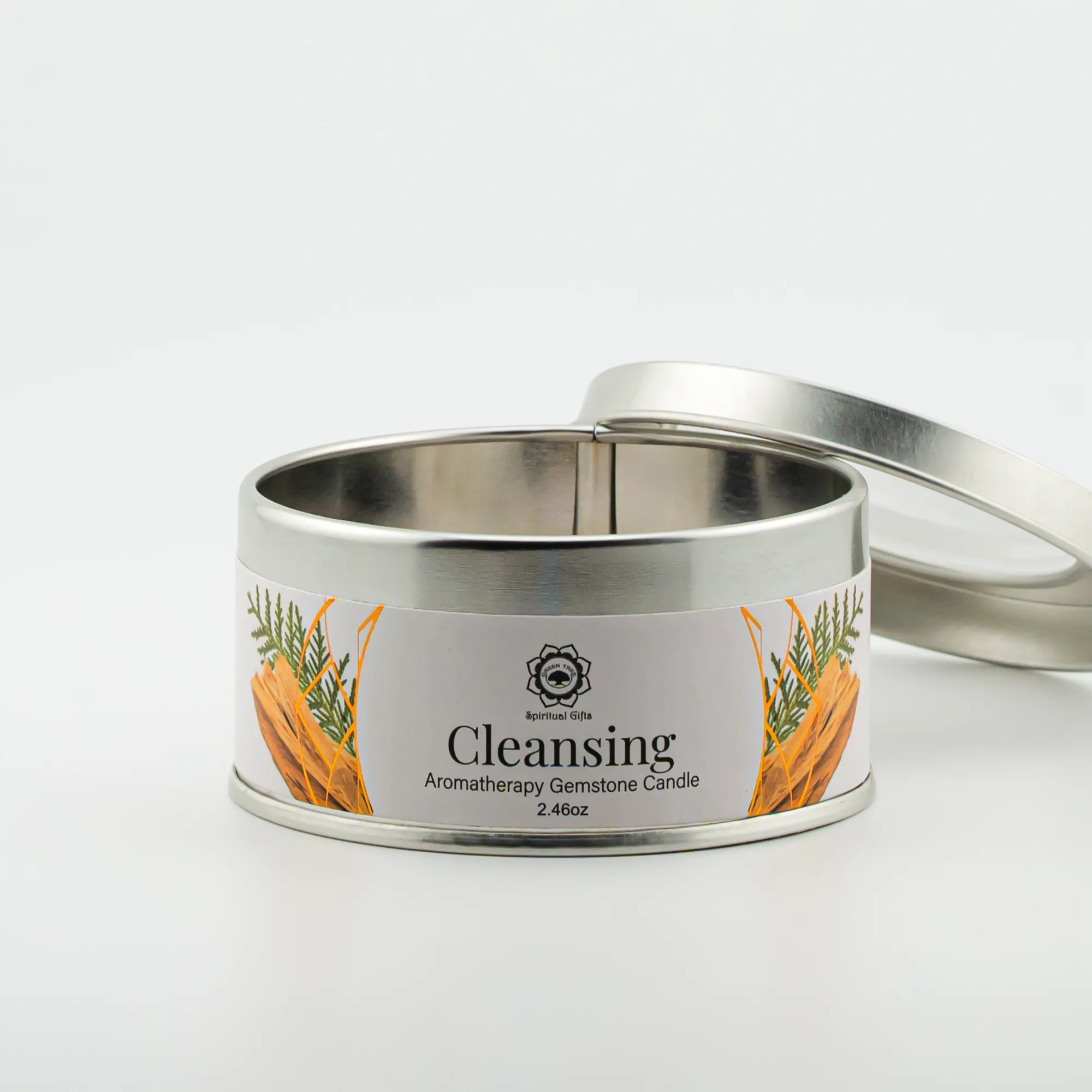 Bougie Tourmaline Noire – Nettoyage (Santal)